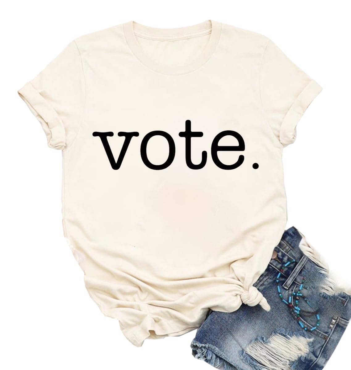 YkomowVote Tshirt 2024 Election USA America Vintage Graphic Tees Voting Right Presidential Election T-Shirts