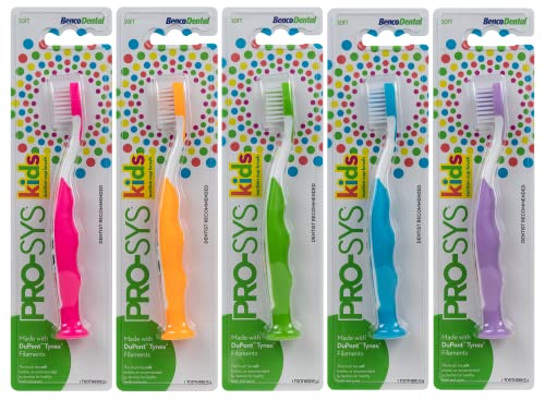 Pro-Sys Panda Kids Extra Soft Toothbrush With Suction Cup Bottom, Sammie The Panda, For Boys & Girls, Toddlers & Children Ages 2-4 Years (Pack Of 4) #TOP3