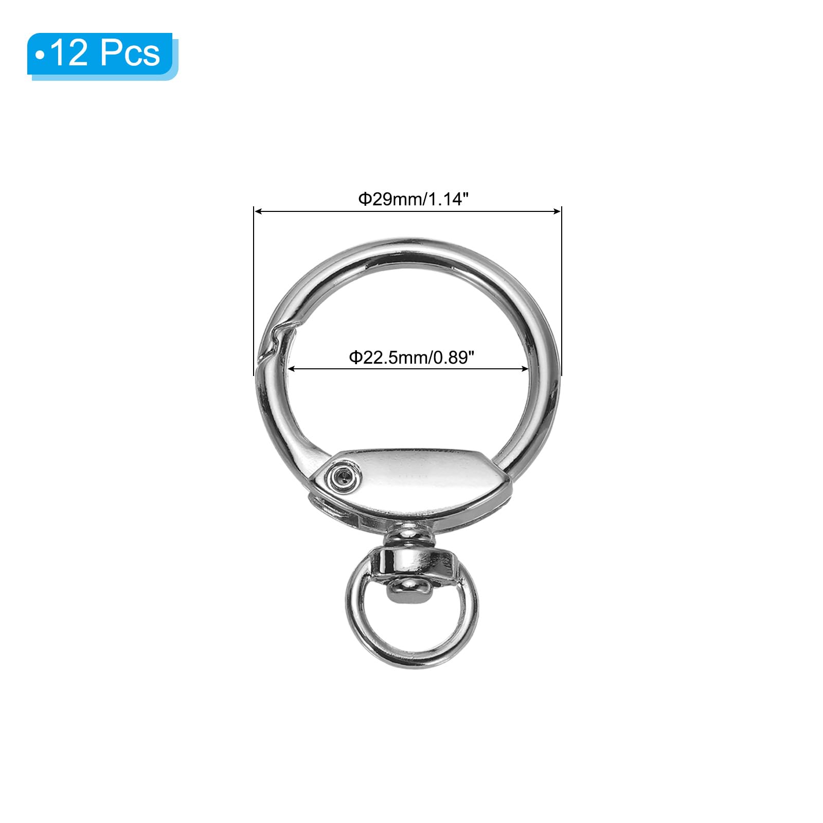 PATIKIL Round Spring Snap Hooks - Image 2