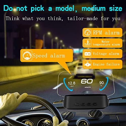 Pantalla frontal OBD y GPS para coche con velocímetro HD y diagnosis de fallos 3
