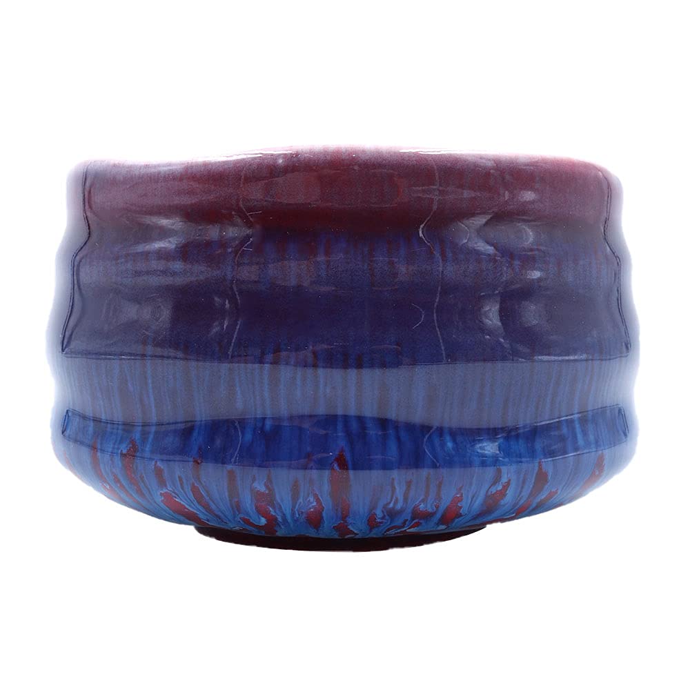 Ciotola per tè tradizionale giapponese Chawan, realizzata a mano in Giappone, colore: Viola Rosso