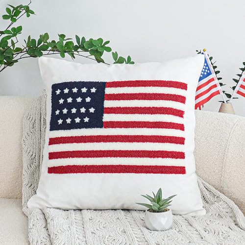 Jonhier 4th of July Throw Pillow Cover...