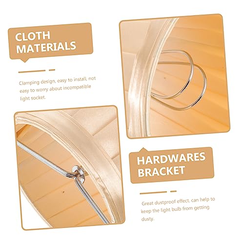 Image of Cloth Lampshade for Ceiling and Wall Lights Vintage Barrel Design Easy to Install for Home Hotel Living Room and Study