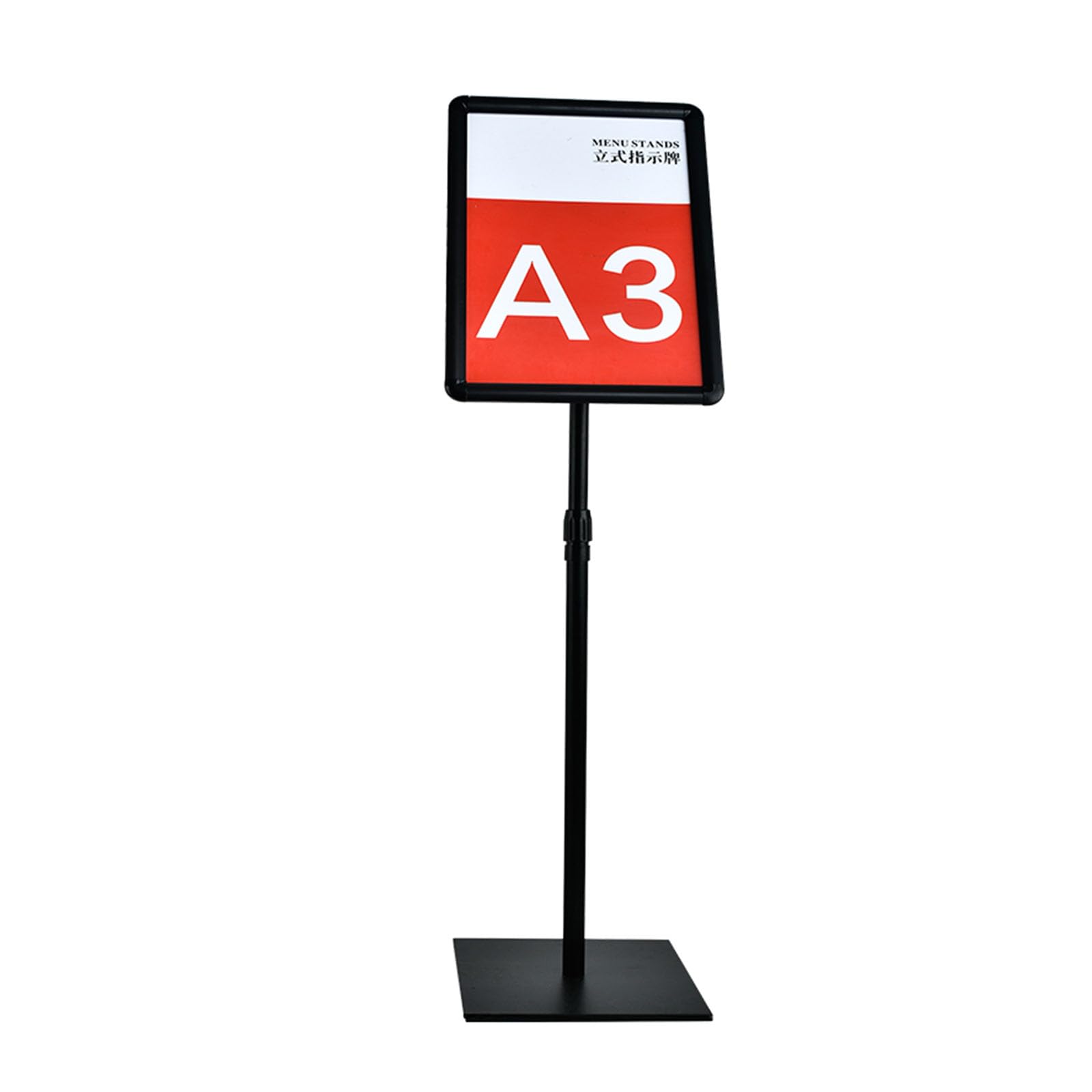 Soporte ajustable de pie para carteles, menús, anuncios, ventas, avisos, exhibición de señalización
