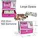 ApgBnk Kids Piggy Bank for Girls - Electronic Coin Counter and ATM Bank for Kids, Toy Gfit for 5-12 Years Old Girls (Silver/Pink)