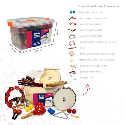 Kit d’animations musicales Fuzeau instruments éveil sensoriel personnes âgées - 3