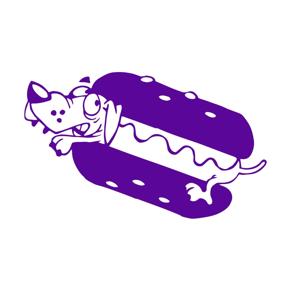 Cute Hot Dog Wall Sticker Kitchen Waterproof Window Wall Decor Fast Food Dining Room Resturant Logo Vinyl Removable Decals Large - 57x93cm โ image 1