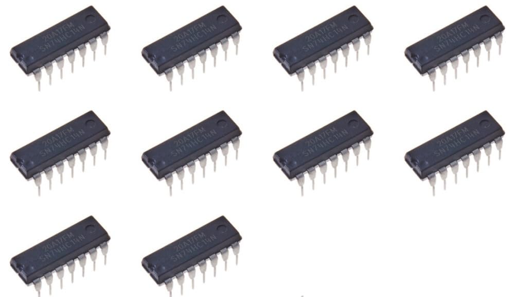 10pcs SN74HC14N 74HC14 Schmitt-Trigger Inverters Logic IC 2V to 6V,DIP-14.