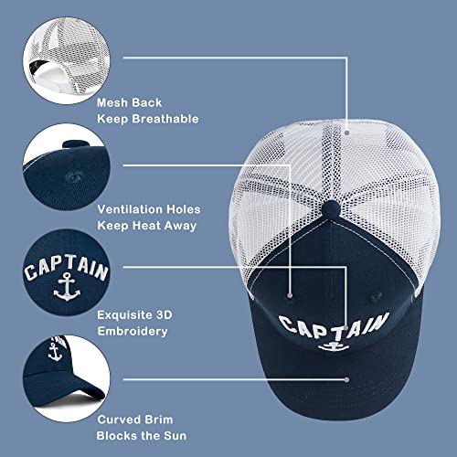 Image of Outdoor Hat Captain Hats Hunting Hat Biggfoot Hat Mountain Baseball Cap Sailing Trucker Hat for Men Women