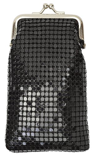 Designer Sequin Cigarette Case By Marshal (Black)