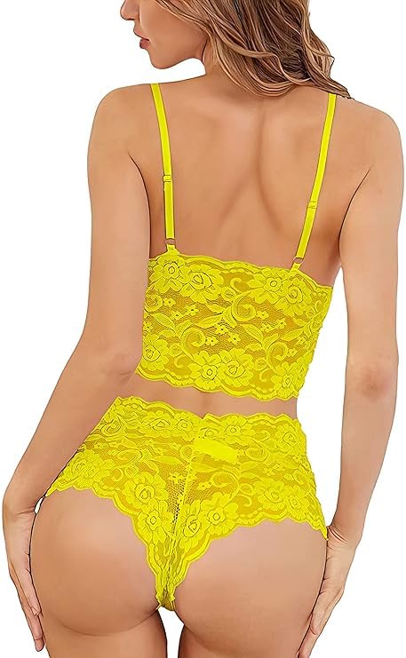 Image of Women's Special Babydoll Poly-Cotton Bikini Set| Non-Padded Bra & Panty |Nightwear /Hot Couples Honeymoon /First Night /Anniversary