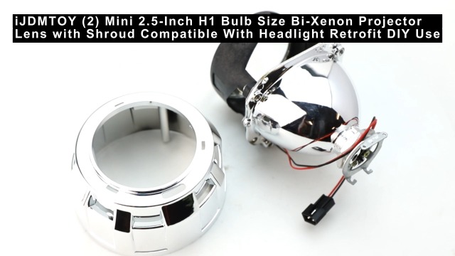 Amazon.com: iJDMTOY Mini 2.5-Inch H1 Bulb Size Bi-Xenon Projector