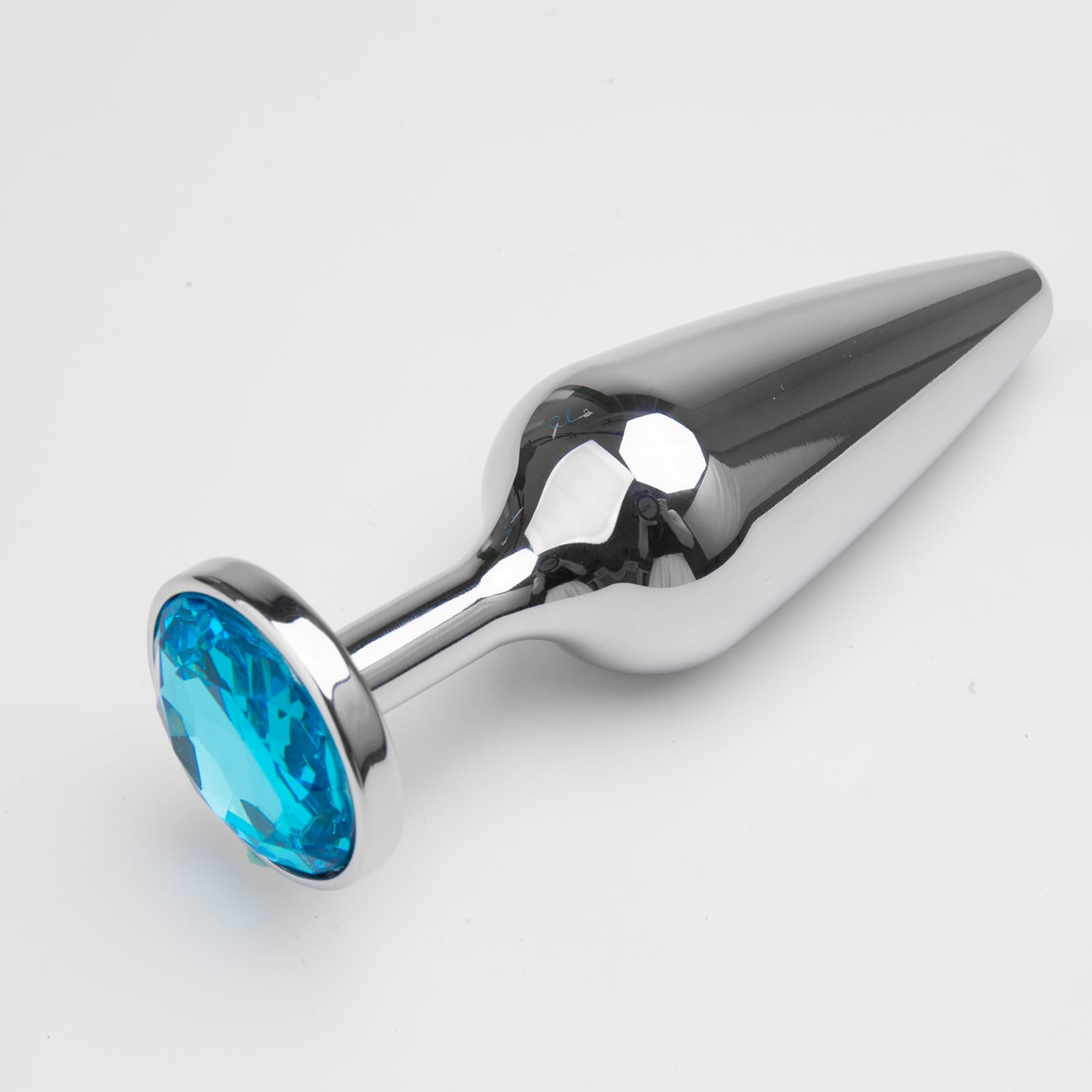 Plug Anal En Métal Chromé Avec Décor Cœur - Sex Toy Adulte Discret Neuf - Inox