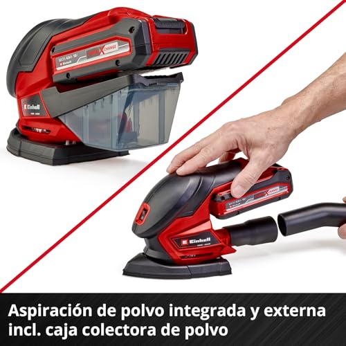 Miniatura 8 de Einhell Lijadora Múltiple, 24.000 Rpm, Caja Colectora De Polvo, Adaptador De Aspiración De Polvo