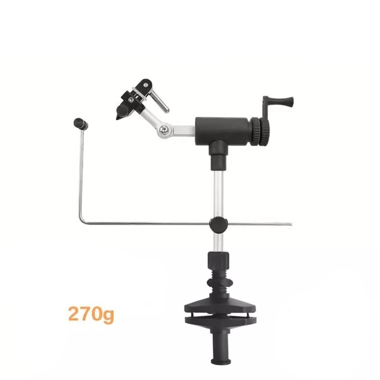 Fly Tying Vise Ajustable con Rotación Total Base Metálica Estable Prensa Portátil Compacta Accesorio Multifunción de Pinza Adecuado para Pesca