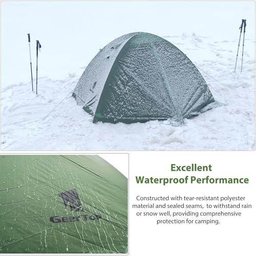 Geertop A-TENT010 Lightweight 2 Person Backpacking Tent 4 Season Double Layer Waterproof Cold Weather Tent thumb #1