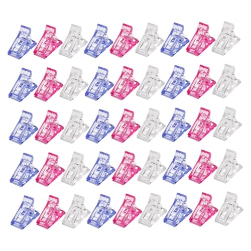 Set 60 clips rosas para extensión de uñas miniatura 1