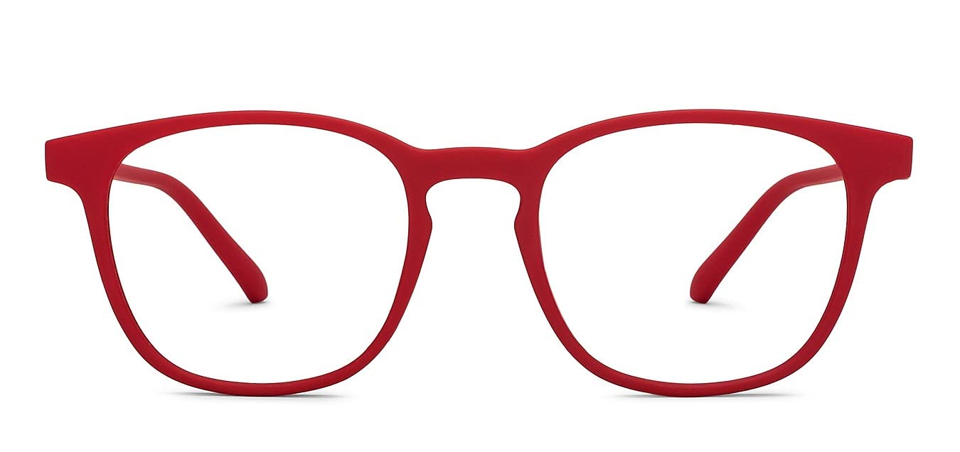 LENSKART BLU Hustlr-As Seen On Shark Regular Fit Tank|Peyush Bansal Glasses|Zero Power Bluecut&Antiglare Computer Eyeglasses|Monza Red Full Rim Square|For Men&Women|Medium|Lb E14058 (B0BRJTMZ1K) Amazon Price History, Amazon Price Tracker