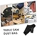 FUNOMOCYA Table Saw Dust Bag Fit for Industrial Power Tools Black Dust Collector Bag for Woodworking