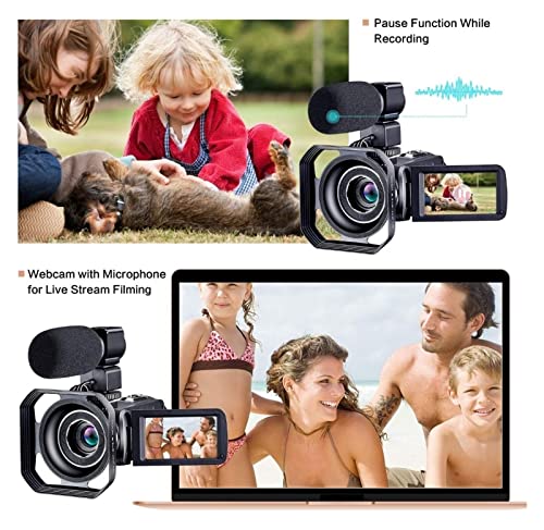 Appareil photo numérique 4K vlogging avec carte SD 32G - 5