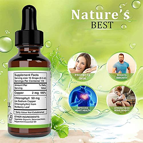 Liquid Chlorophyll Drops -Boost Energy, All-Natural Concentrate?Strengthen Immune System, Detox and Cleanse The Body… - Image 7