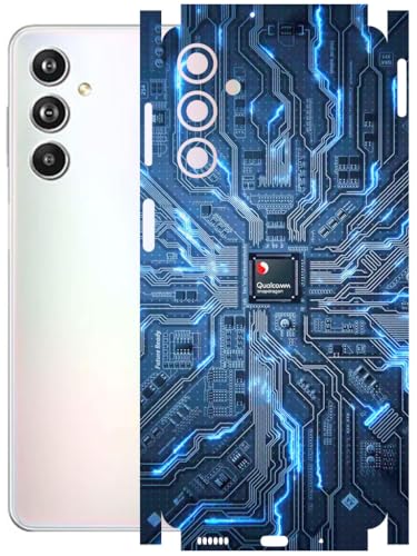 Image of AtOdds - Full Body Back Screen Guard Protector Film - Lamination Wrap Skin Sticker Compatible with Samsung Galaxy F54 (5G) | Scratchproof Matte Finish (Circuit)