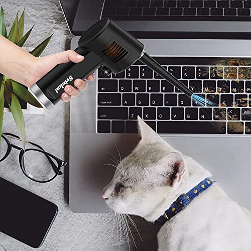Svinkal Air Duster, Handheld Cordless Air Duster, Air Blower Rechargeable, Electric Compressed Air Gun Battery Operation, For Cleaning Computer Keyboard Camera Lego Toys. #TOP2