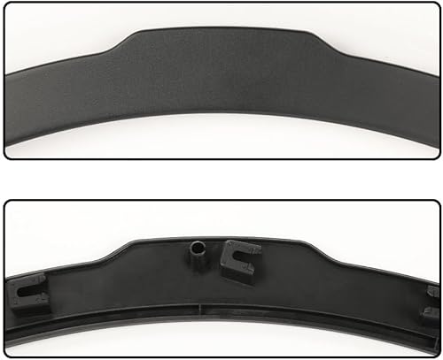 Miniatura 8 de G-PLUS Guardabarros compatibles con Land Rover Range Rover Evoque 2012-2017, moldura de arco de guardabarros de rueda, color negro, parte delantera