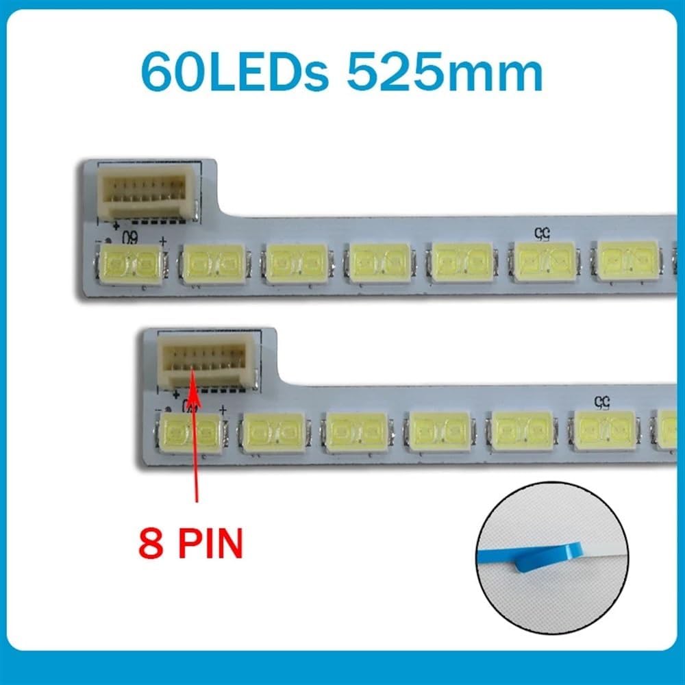 60LEDs 525mm LEDバックライトストリップバー、テレビLG Innotek 42インチ 7030PKG 60ea Rev