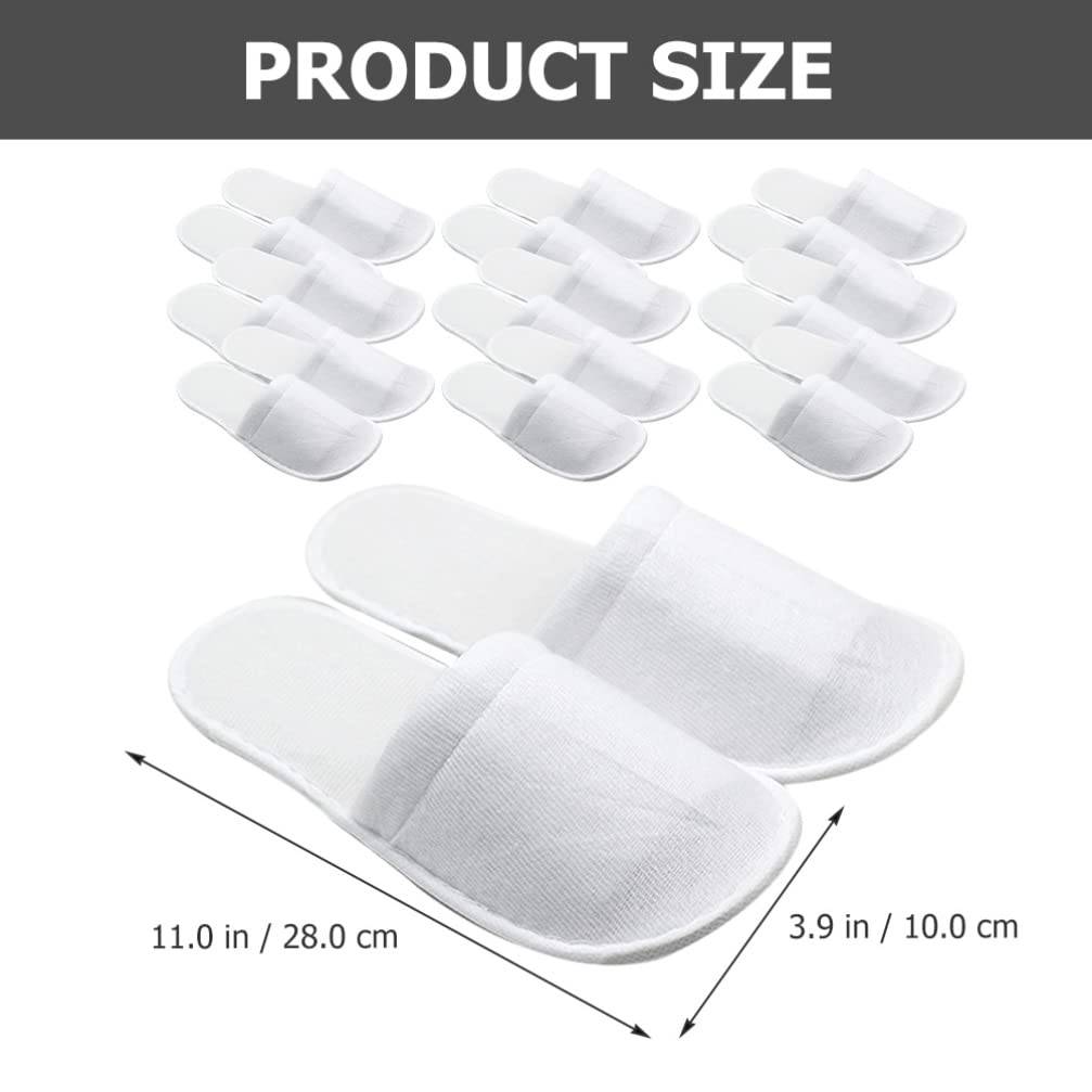 FOMIYES 8pairs Disposable Spa Slippers for Hotel Guests Non- Salon Slippers Soft and Comfortable for Travel Pedicure Term