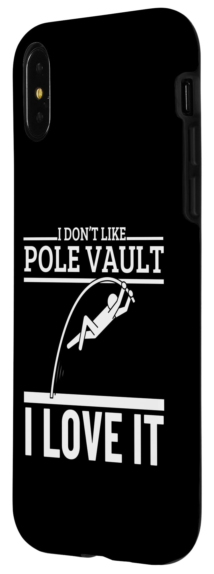 iPhone X/XS I Love Pole Vault Funny Pole Vaulting Case - Image 2