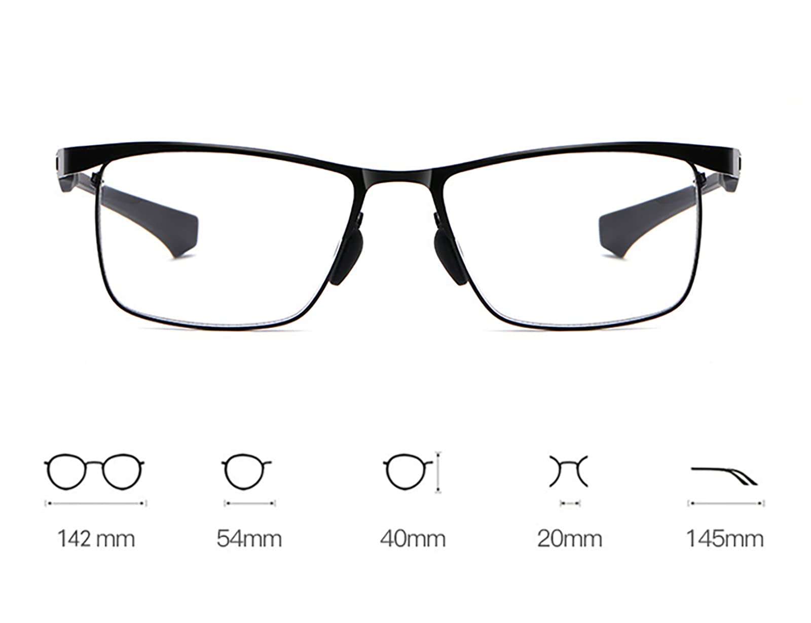 Blaulichtblockierende Lesebrille, Anti-Ermüdungs-Lesebrille Mit Doppeltem Verwendungszweck Für Die Ferne Und Nähe, Ideal Zum Lesen Arbeiten Einkaufen Gehen(Size:+1.50,Color:Schwarz)