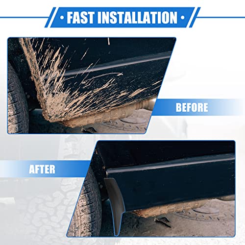 Image of Mud Flaps Kit Compatible for Ford Explorer 2020-2024, Quality Plastic Black Front and Rear Splash Guards
