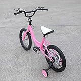 Aohuada - Bicicleta Infantil Unisex de 16 Pulgadas (Rosa)