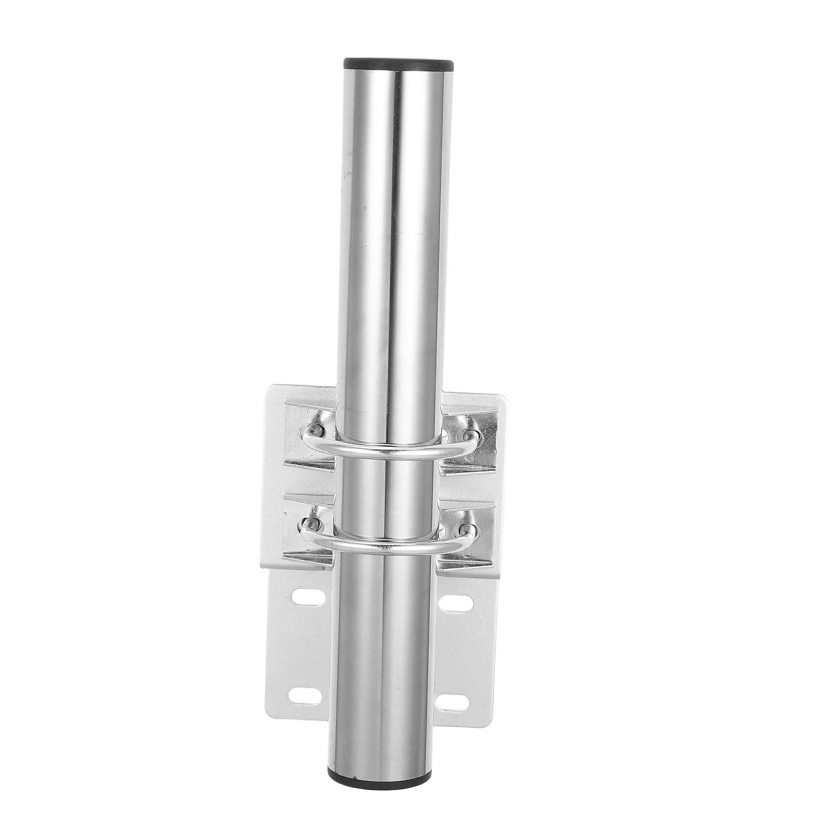 Soporte de Antena Exterior de Hierro Resistente Abrazadera Ajustable para Mástil de Poste 25 Mm, Kit de Montaje en U para Pared o Techo, Uso en Estaciones Meteorológicas y TV
