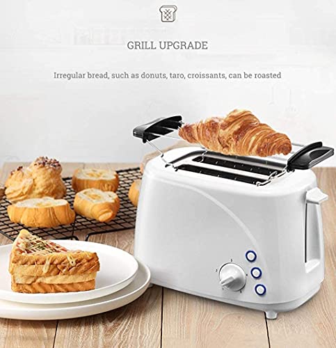 Dpliu Toaster Toaster 2 Scheibe, tragbarer Kleiner Toaster mit wärmendem Backträger, 5 Farbeinstellungen, Abtauen… – Bild 3