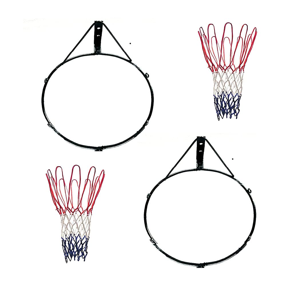 Basket Ball Nets, Ring, Both Set Backboard Accessories (Basket Ball 2 Ring + 2 Net Set)