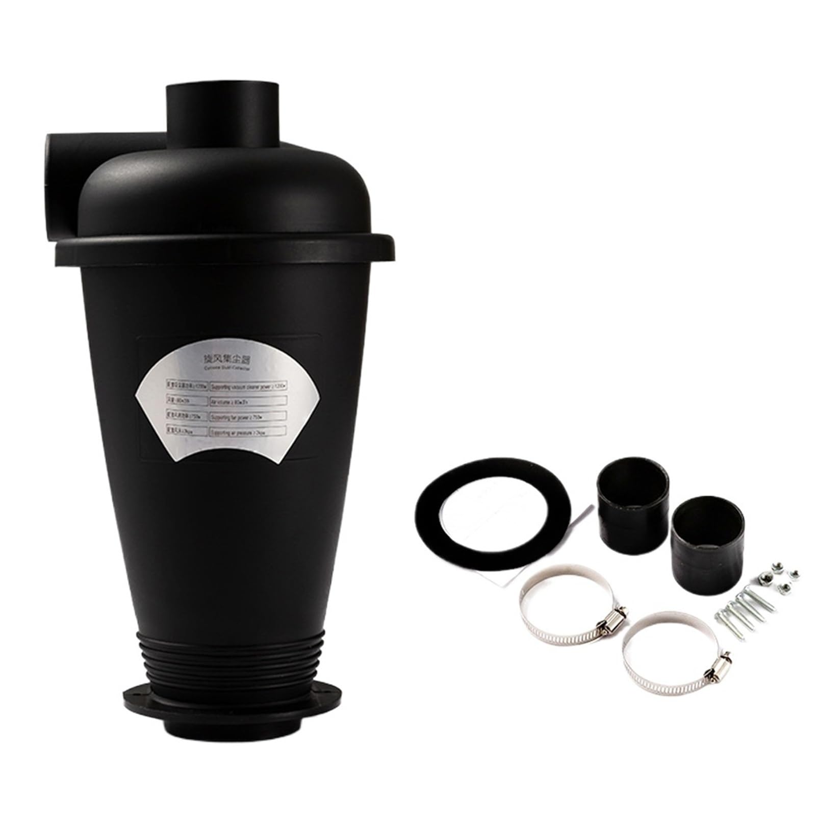 Aspiradora, Colector De Polvo, Filtro, Separador Ciclónico, Aspiradoras Industriales, Accesorios For Extractores De Polvo, Carpintería(Black Cyclone B)