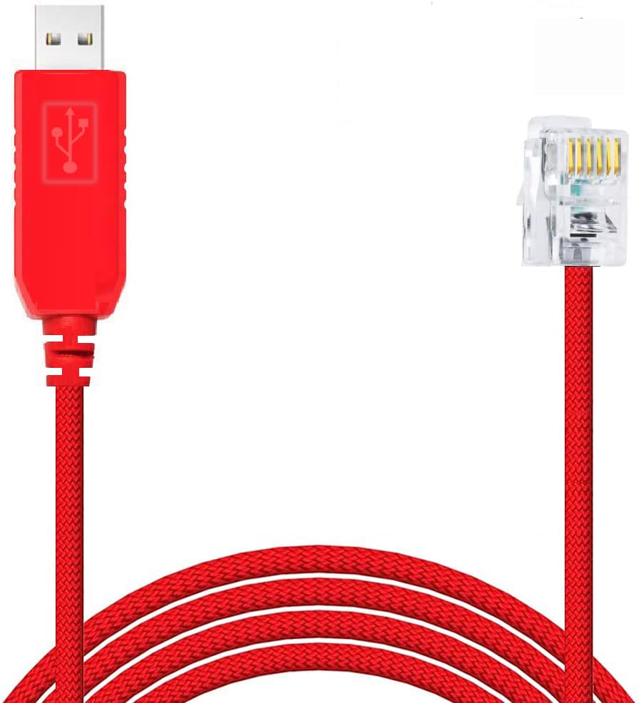 USB to RJ12 Control Cable for Skywatcher AZ-GTI and AZ-GTE, for Computerized Alt-Az Tracking Mount Hand Controller Port for Skywatcher EQMOD EQDIR Cable (1.8M)