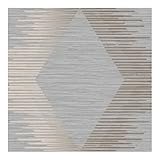 Superfresco Easy Grey & Rose Gold Geometric Wallpaper | Paste The Wall | Grey Geometric | Eco-Friendly