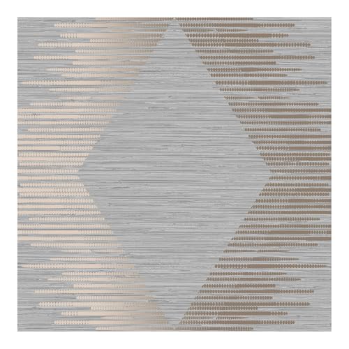 Superfresco Easy Serenity Geo Grey and Rose Gold Wallpaper by Superfresco Easy - Used condition - CA$18.66
