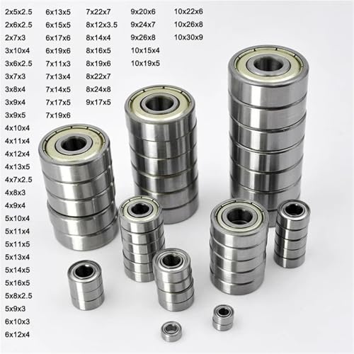Cojinetes pequeños de alta precisión 9x26x8mm hechos con acero duradero 2