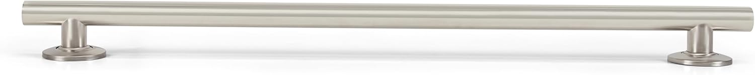 seachrome 18-inch coronado designer straight bathroom shower grab bar, satin stainless steel, brushed nickel satin stainless 18