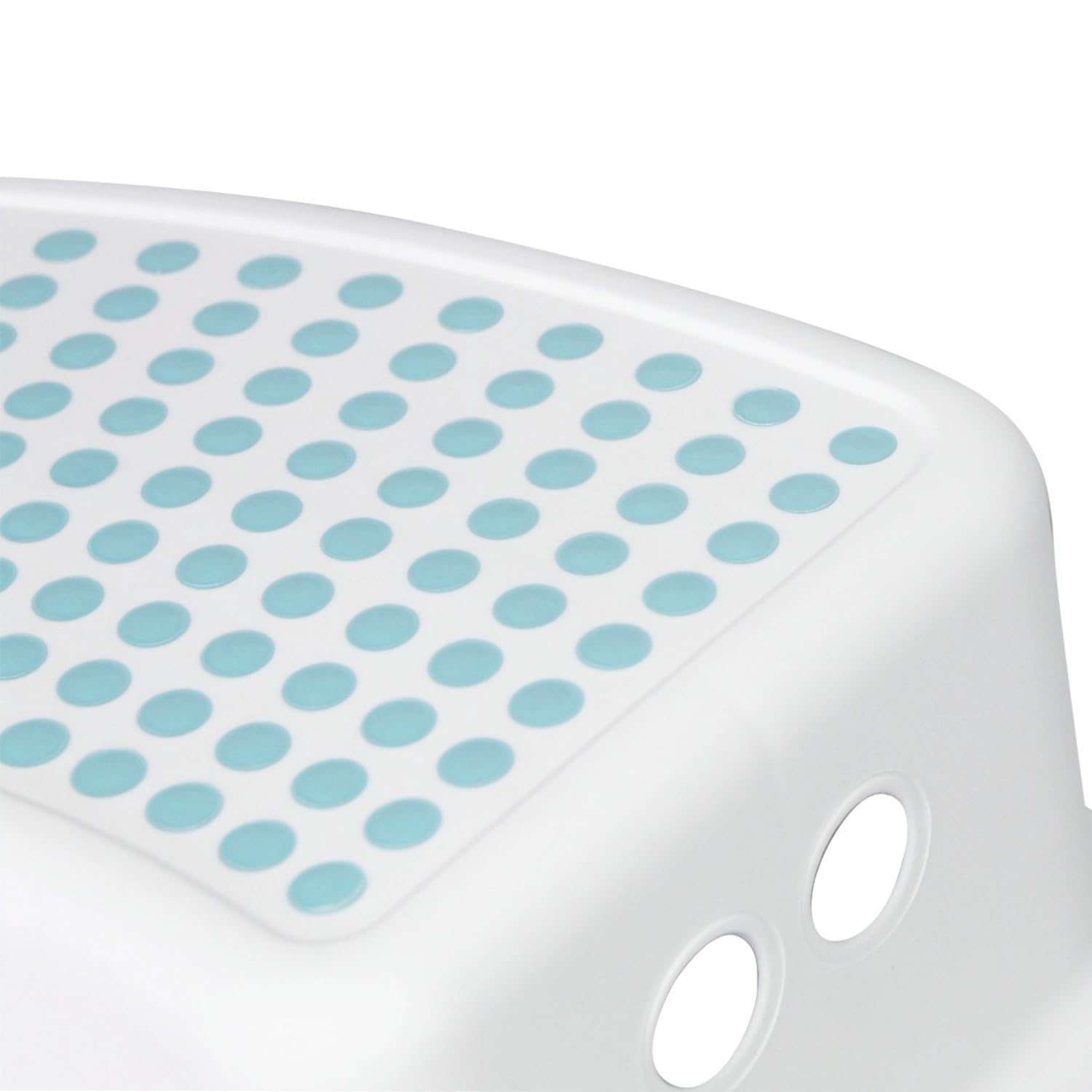 7H SEVEN HOUSE Pack de 2 Escalones Infantiles de 1 Peldaño 35x25x13cm TinySteps Blanco/Azul 7house