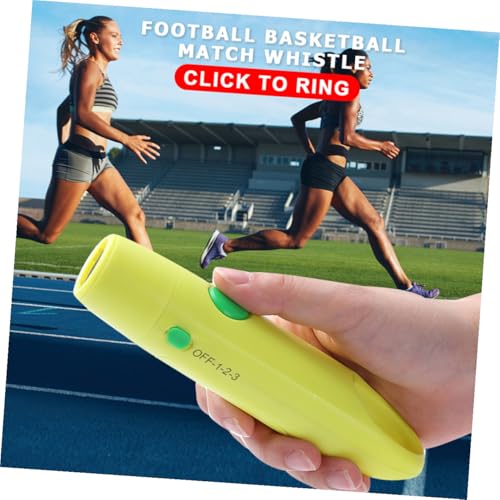 Silbato para supervivencia y deportes plástico amarillo miniatura 6