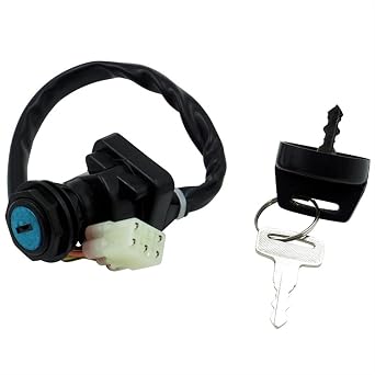 Ignition Key Switch Compatible for Suzuki King Quad 450 2007-2010 Eiger 400 2002-2007 King Quad 400 450 500 750,37110-38F00