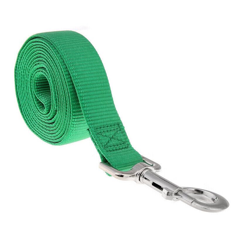Image of 10 Feet Nylon Training Dog Leash for Small Medium Large Dogs Puppy Lead for Obedience Recall Training, Camping (Green)