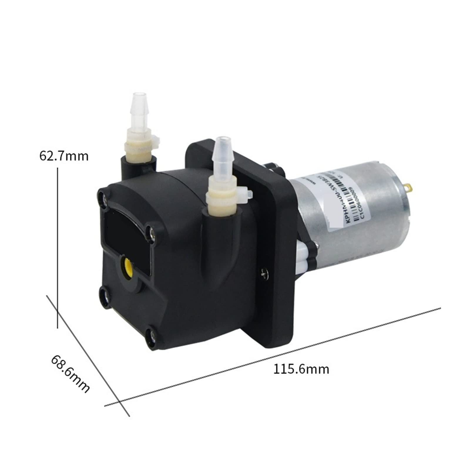 Miniaturowa pompa wodna 12 V Samozasysająca pompa Ściśnij małą pompkę 24 V Mała pompa szczotkowa DC (200-400 l/min)(Kphm200-sv3 24vbrush)