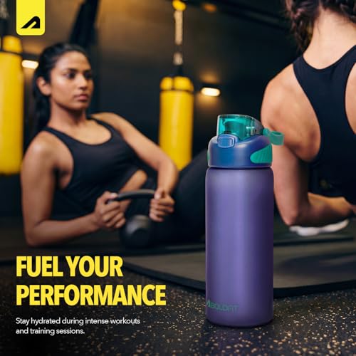 Image of Boldfit Sipper Water Bottle for Adults & Kids 1L Plastic Sipper Bottle with Straw Leakproof BPA Free Reusable Drinking Bottle for Gym, School, Office, Sports, Cycling & Travel for Men Women Kids