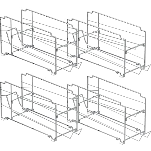 Simple Houseware Front Loading Can Dispenser, 4 Pack, Chrome #TOP6